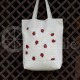 Printed semi-linen shopping bag "Ladybug"